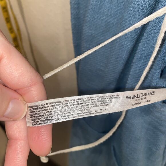 Free People Sun-drenched Overalls In Light Blue Size Small - Picture 10 of 14